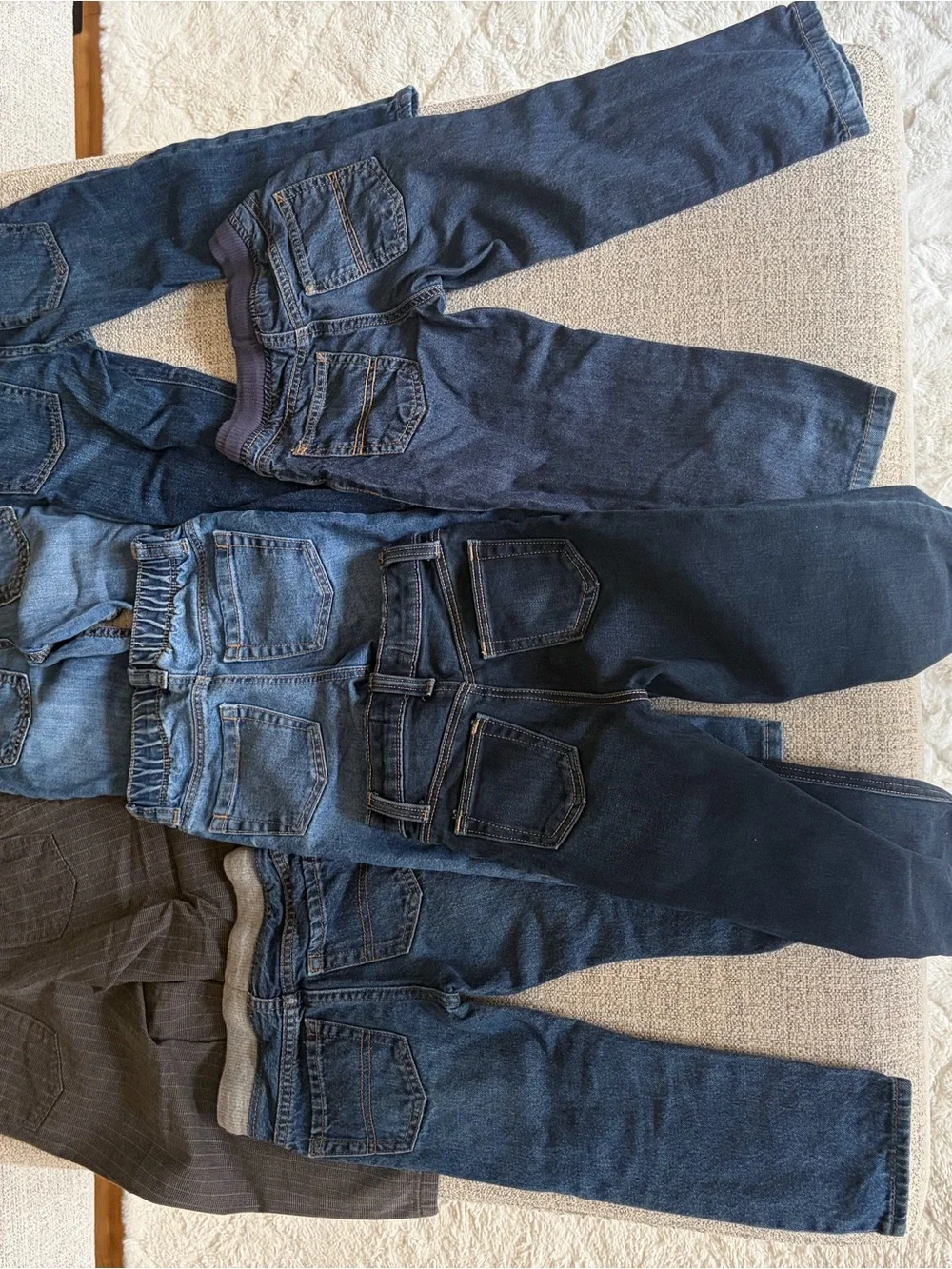 Old Navy Kids Denim and Gray Pants - Blue and Gray Mix bundle